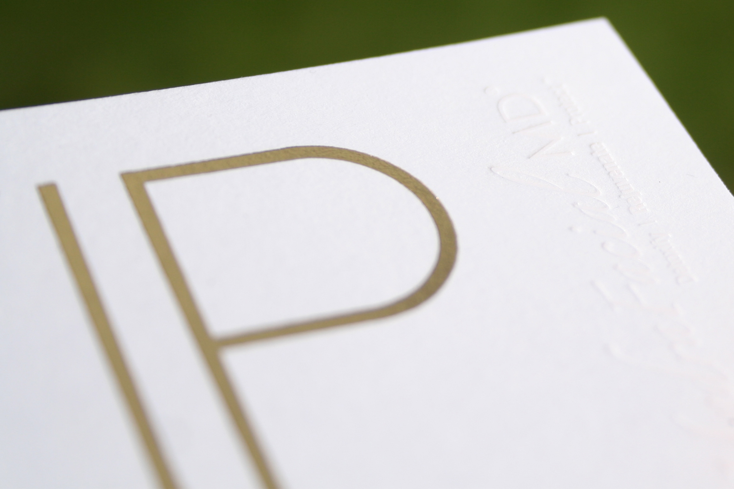 embossed branding